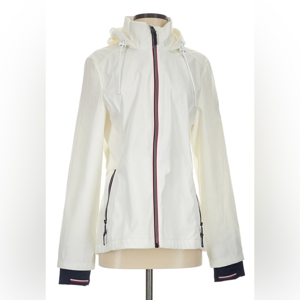 Tommy Hilfiger Cream Hooded Ski Jacket